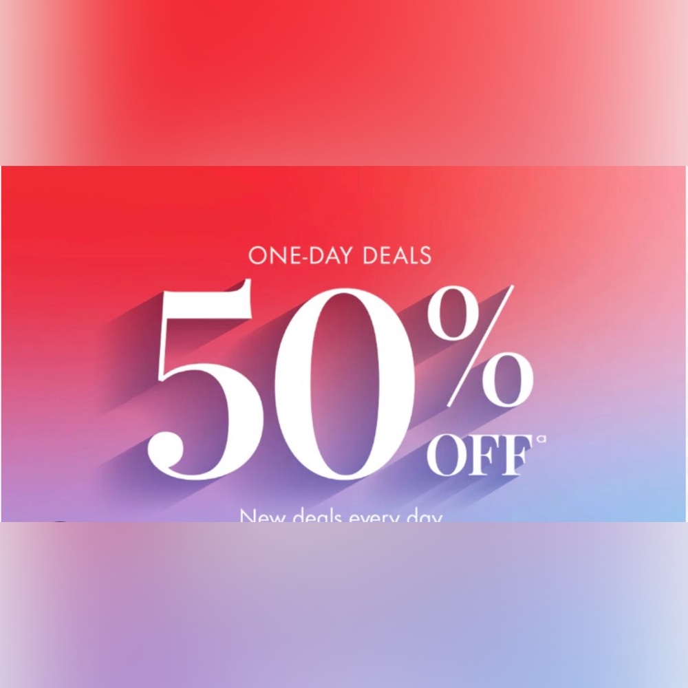 50% Off One-Day Deal Starting September 24,2025